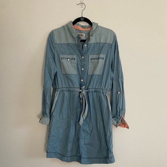 Anthropologie Holding Horses Chambray Shirtdress - Picture 1 of 6